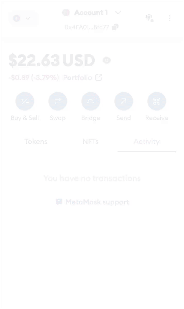 MetaMask change network to Linea extension